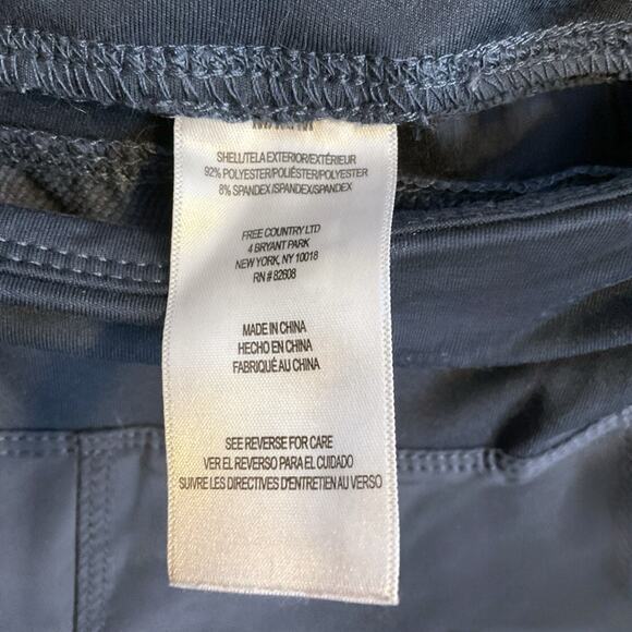 Free Country Cargo Pants Women's Size M Blue Outdoor Sport Zip Ankle Quick Dry - Picture 14 of 16